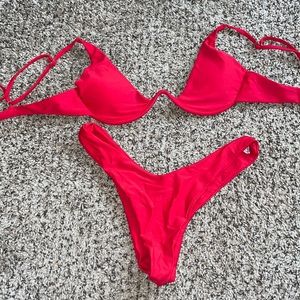 Red Zaful Bikini